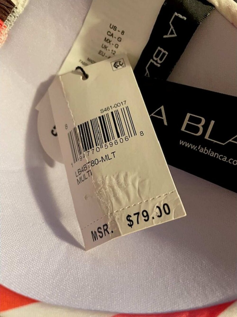 La Blanca Slice Halter Bra Bikini Top 8 - Picture 7 of 10